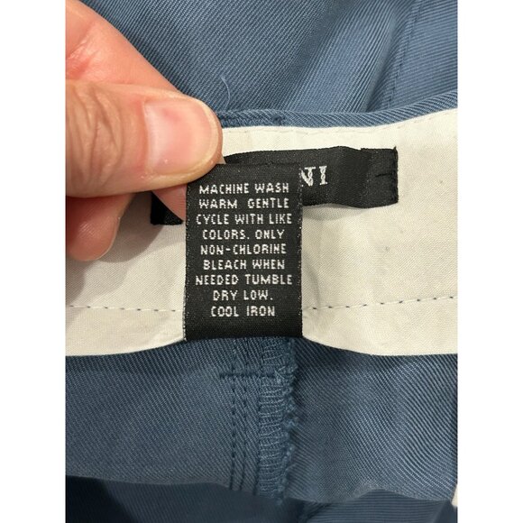 Mens Alfani Blue Dress Shorts Size 38 Flat Front - Picture 7 of 9